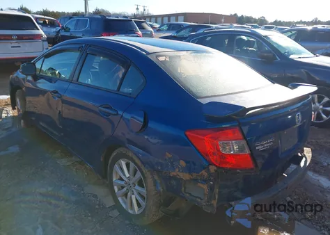 2012 Honda Civic Ex из США, поврежденный, VIN 2HGFB2F88CH502382